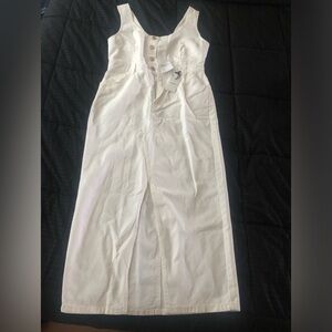 Forever 21 White Jean dress- NWT